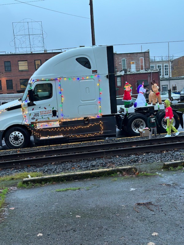​160 Driving Academy Albany Branch participates in a Christmas Parade.