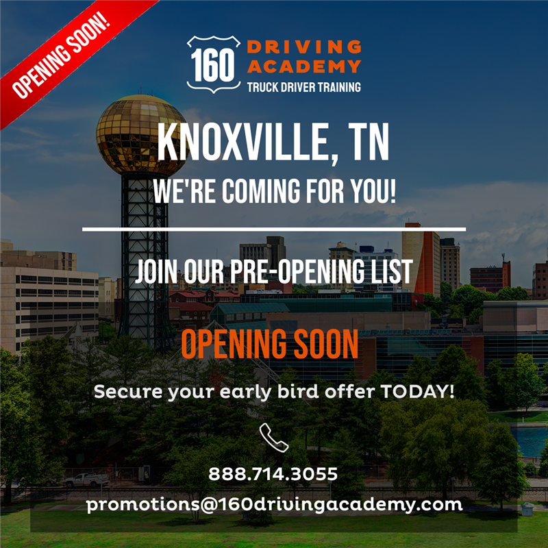 ​160 Driving Academy has a new location in… Knoxville, Tennessee!