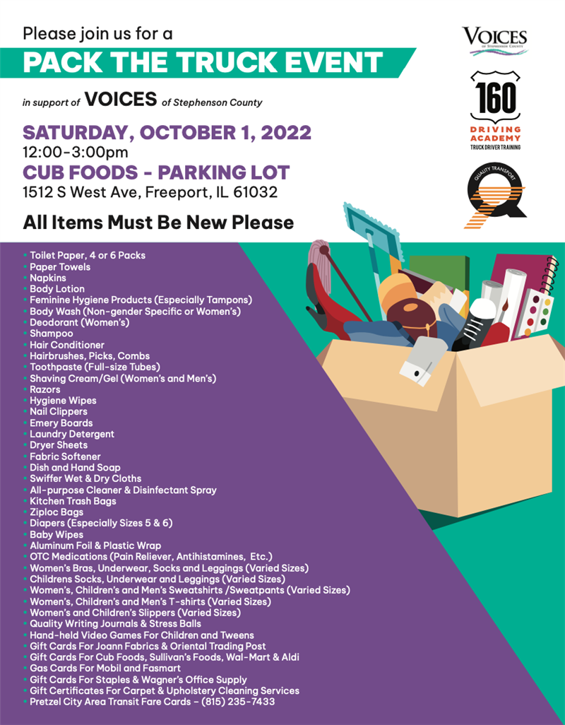 160 Driving Academy Hosts a Pack the Truck Event