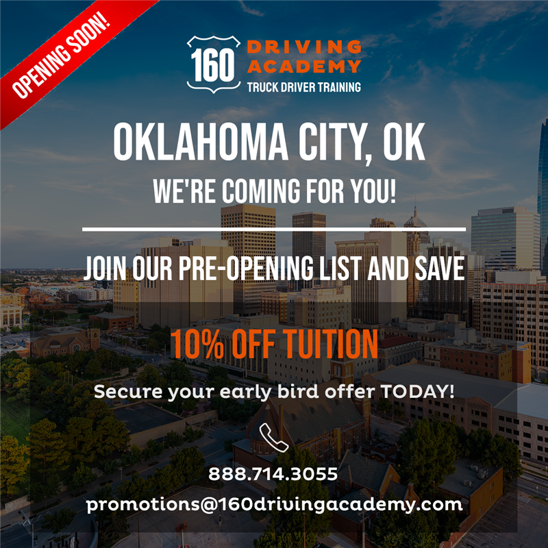 ​160 Driving Academy has a new location in… Oklahoma City, Oklahoma!