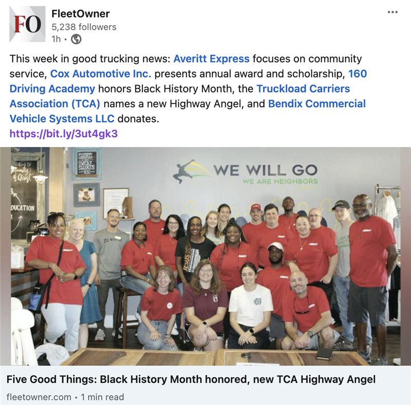 160 Driving Academy featured in the Fleet Owner!